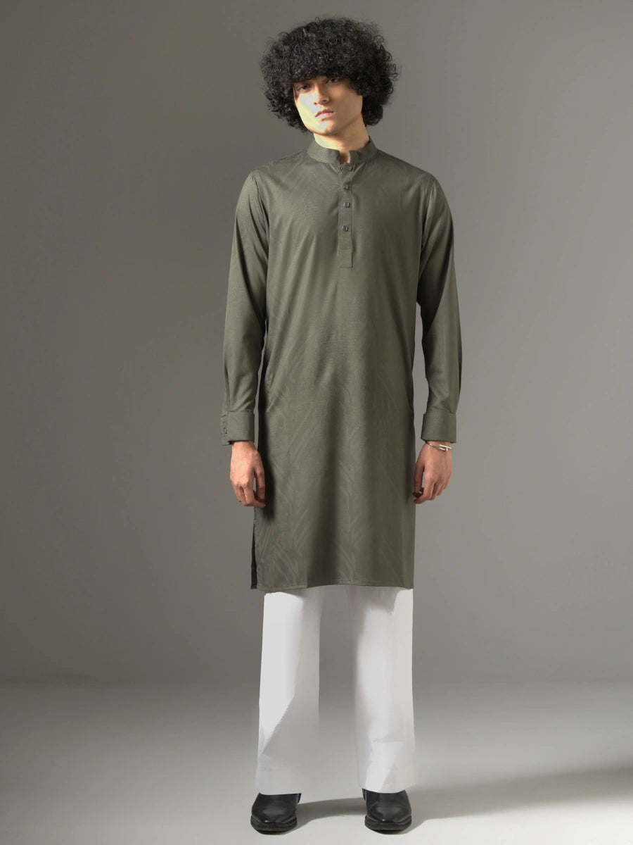 Deep Olive Premium Panjabi