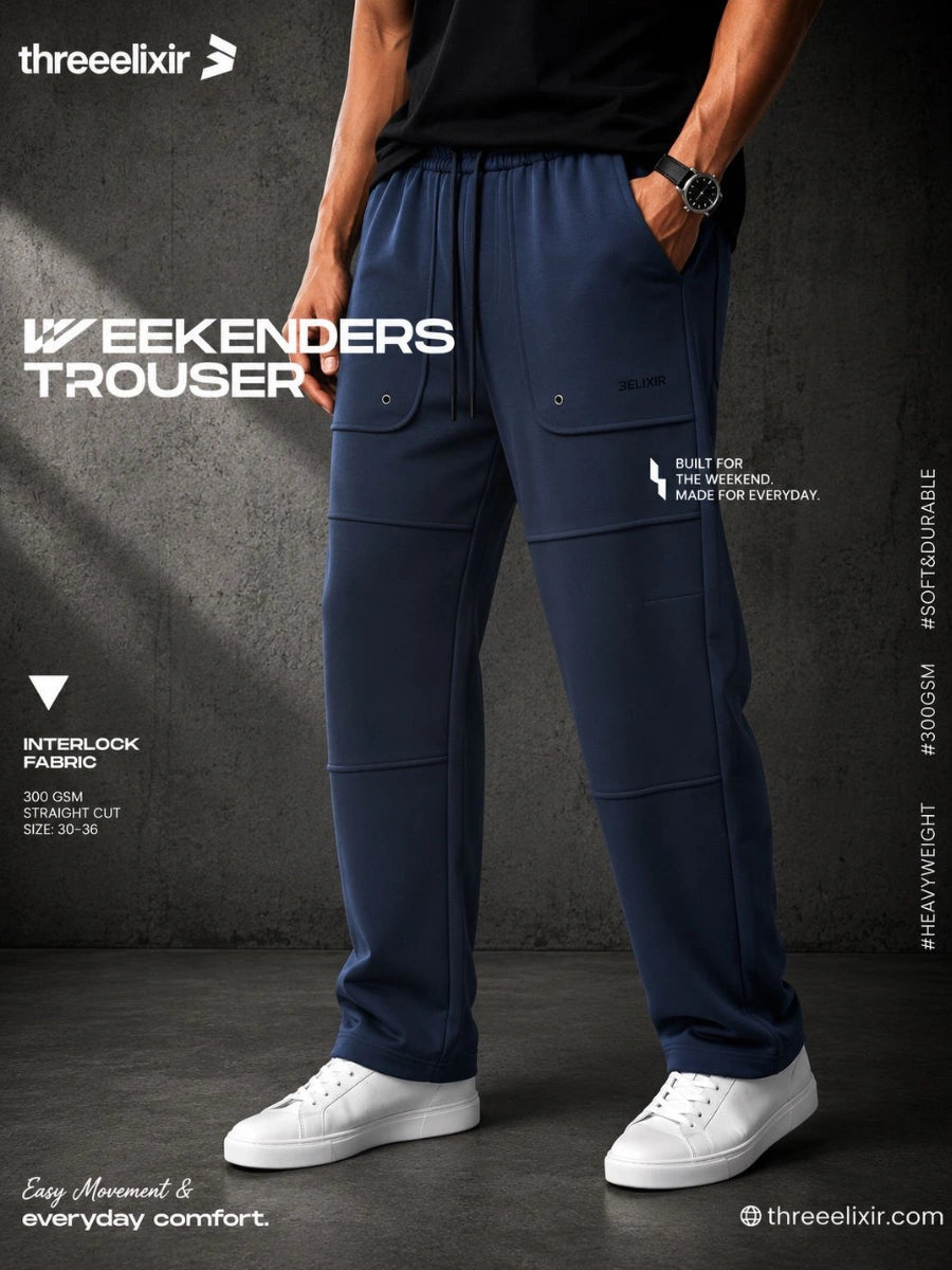 Navy Blue Weekenders Trouser
