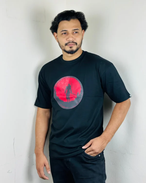 Witcher-Black drop shoulder T-shirt - Image 2