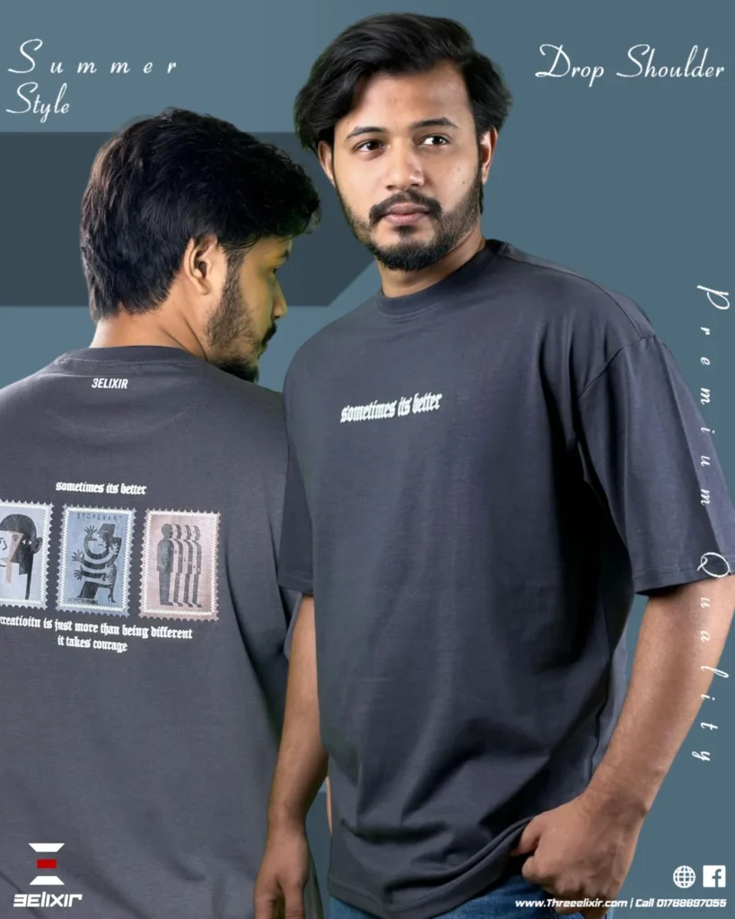 Elixir premium Drop shoulder t- shirt