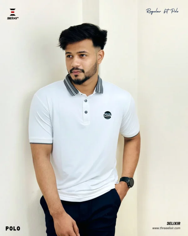 Elixir Butter white polo - Image 3