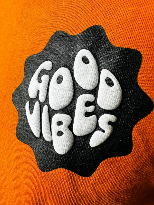 Good Vibes-Copper drop shoulder T-shirt - Image 2