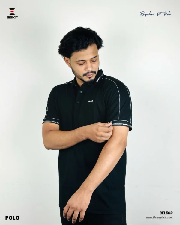 Elixir-Black polo - Image 2