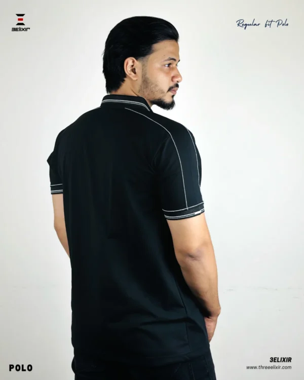 Elixir-Black polo - Image 3