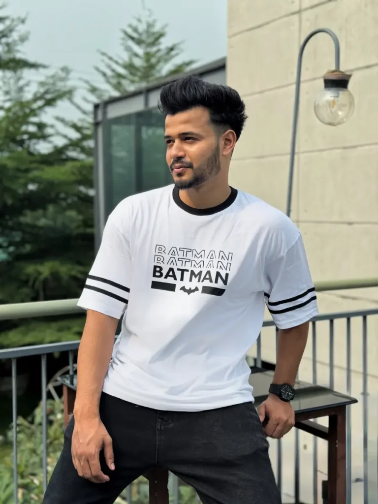 Batman drop shoulder t- shirt