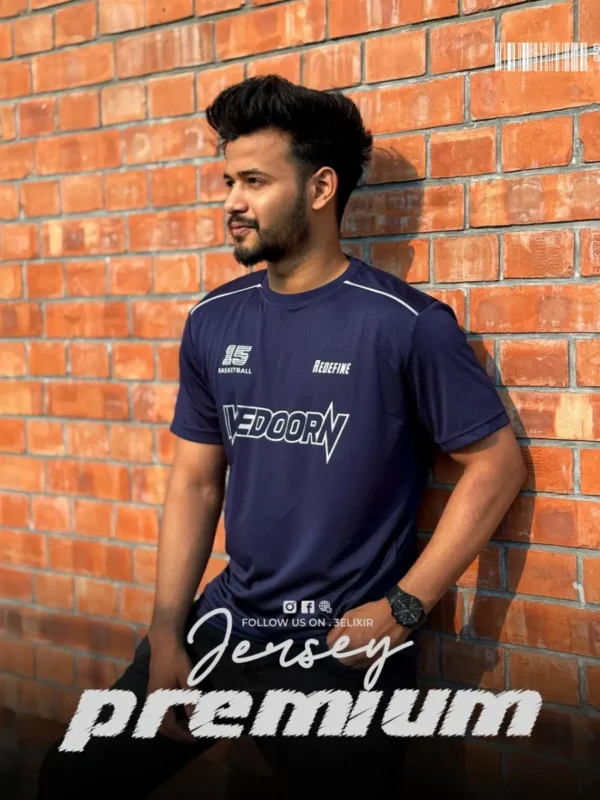 Navy Blue Summer Friendly T-shirt - Image 3