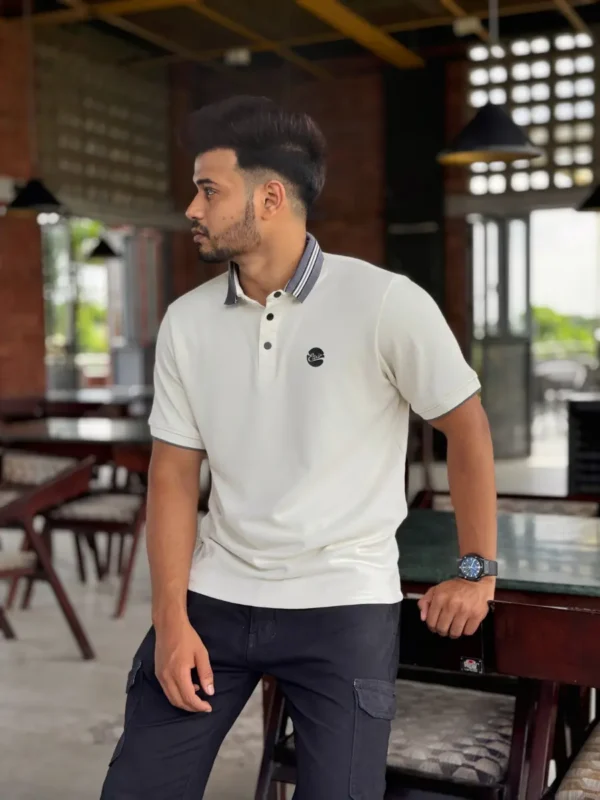 Ivory Interlock Polo - Image 2