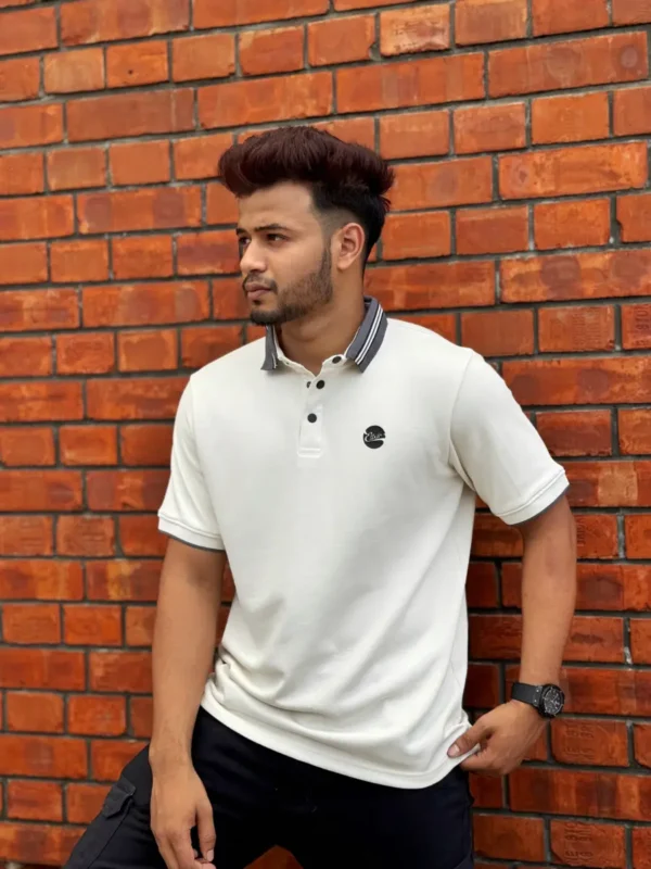 Ivory Interlock Polo - Image 3