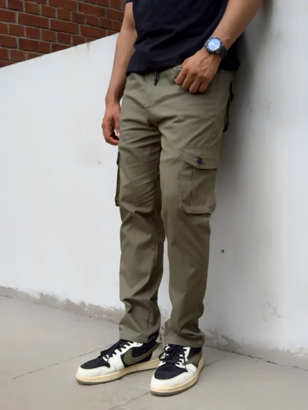 Olive 6 Pocket Cargo Pant - Image 2