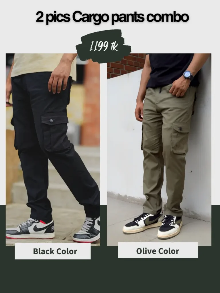 Black and olive combo pants from 3 elixir