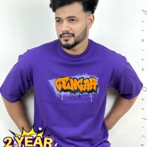 Ganger-Purple drop shoulder T- shirt