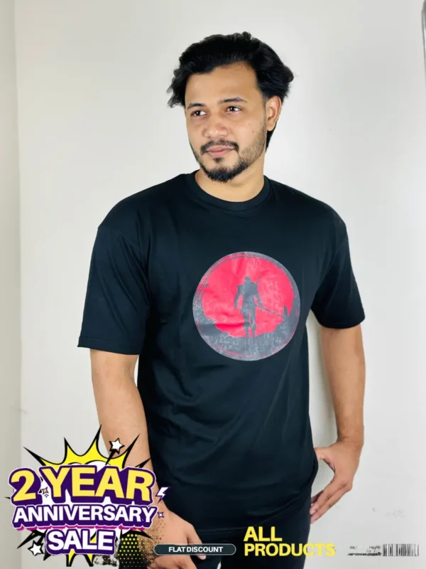 Witcher-Black drop shoulder T-shirt