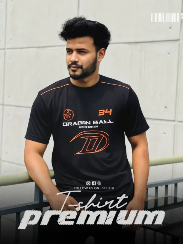 Black summer friendly T-shirt - Image 2
