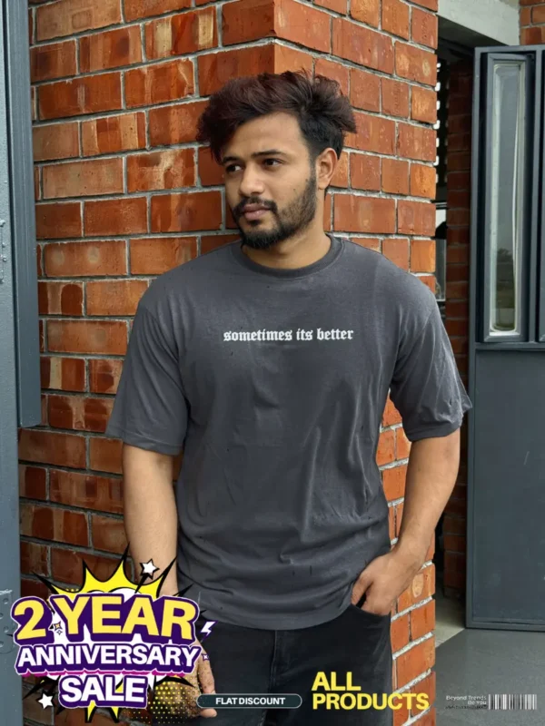 Sometimes is better Drop Shoulder T-shirt - Image 3