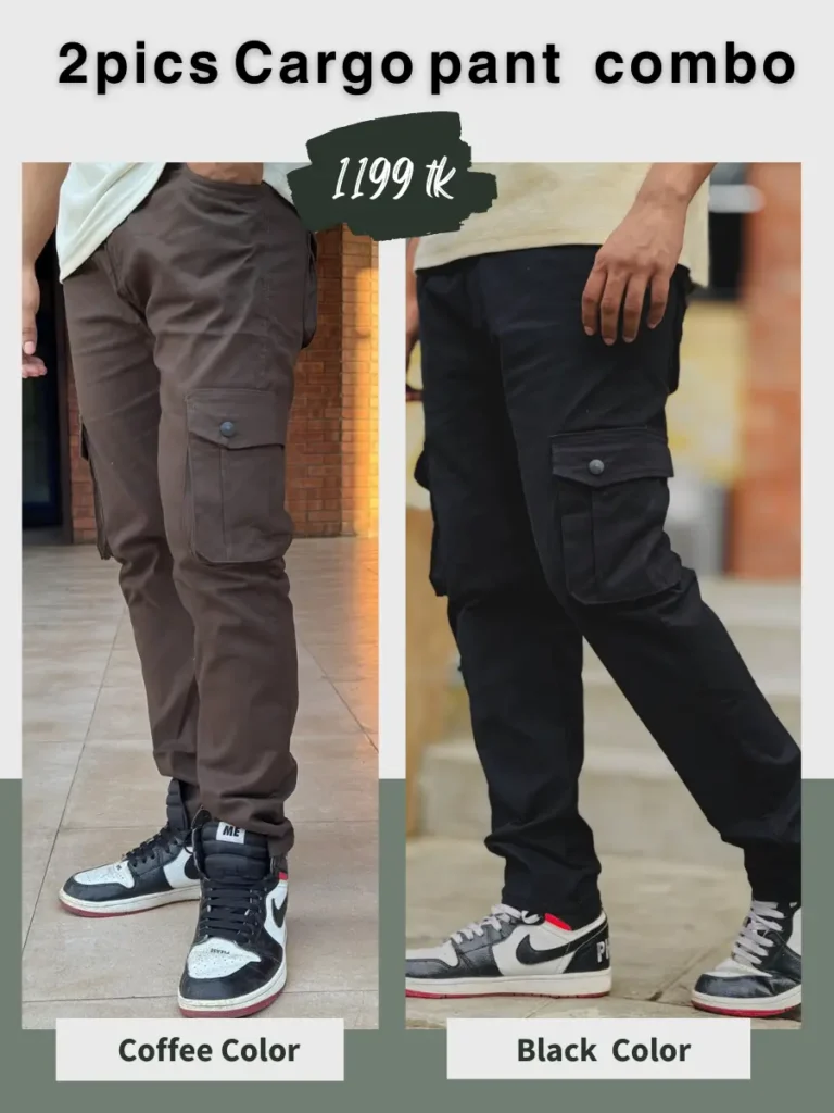 Coffee and black pant combo