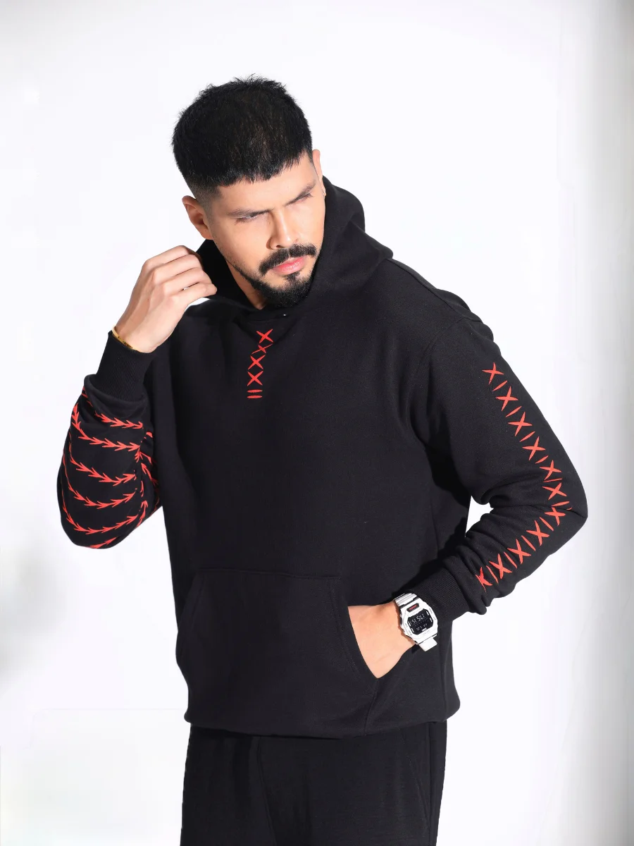 Jouzu Black Hoodie - Image 2